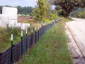 Silt Fence with Wooden Stake/Polypropylene Woven Fabric