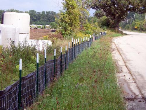 Western Landscape Silt Fence with Wooden Stake/Polypropylene Woven Fabric System 1