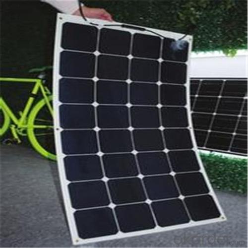 Matte 100w Sunpower Semi Flexible Solar Panel, 12v Battery Solar Panel Charger System 1