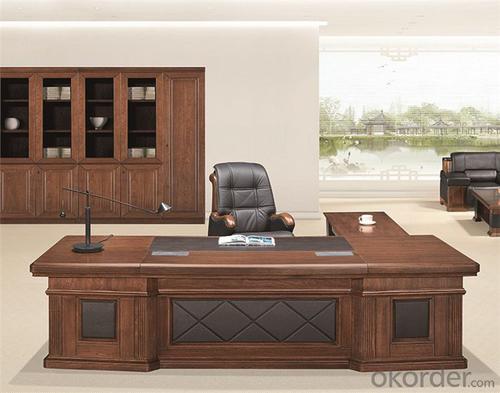 Office Table with Veneer Painting for Manager System 1