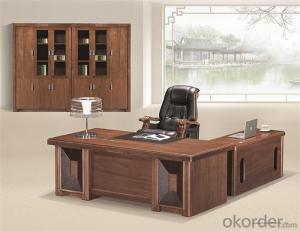 Office Executive Table with Veneer Painting Face