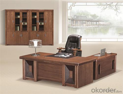 Office Executive Table with Veneer Painting Face System 1