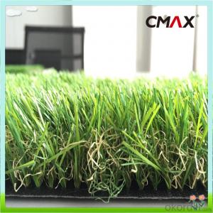Monofilament Curly Yarn Green Turf Landscaping Artificial Grass For Villa