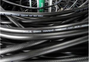 Rubber Hoses with Smooth Surface Engraved Marking Steel Wird Braided