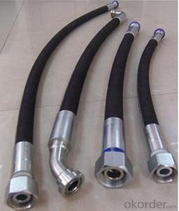 Rubber Hose with Smooth Surface Engraved Marking Steel Wird Braided