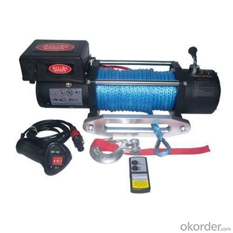 CMAX2002-I Power Cable Winch 12v/24v, Roller Fairlead, Handheld Remote Winch for Jeep