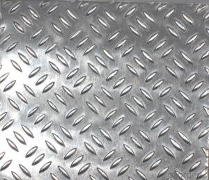 Aluminium treadplate in diamond pattern for building
