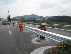 Galvanized Road Safety Barriers Guardrails