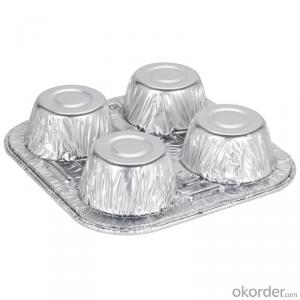 Aluminum foil container for pudding for container food System 1