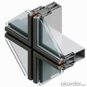 Silver Finish Anodized Alloy Aluminum Profile for Glass Door Design