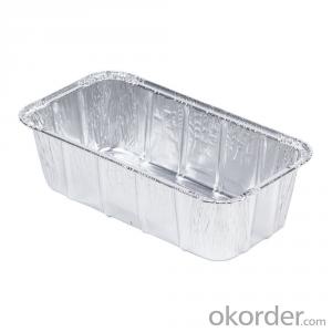 colored Smooth Wall Aluminium Foil container container for food System 1