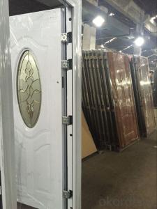 Security Metal doorFire Rated Steel Fire Door with BS and UL Certificate