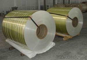 Roller Coating Line Yellow Color PE Paint Aluminum Painted Coil
