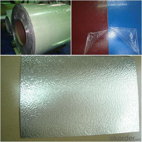 Blue Color Painted and Embossed Aluminum Foil for Insulated Panels System 1