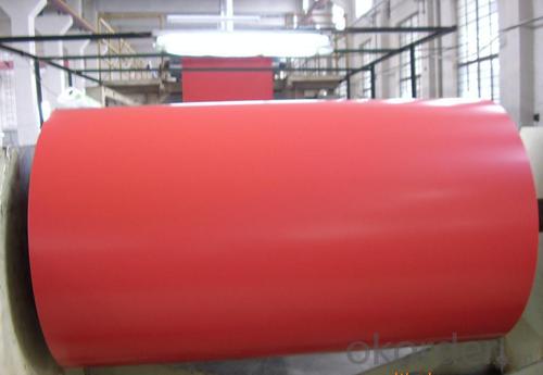 Red Color Coated Aluminum Coil Aluminum Roll Coating PE System 1