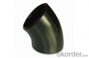 ASME B16.9 45 Degree Carbon Steel Pipe Elbow