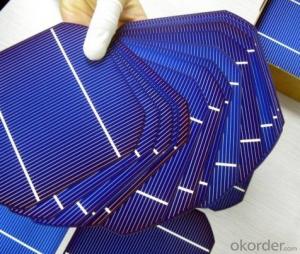 4.59W 3 BB A Grade Mono Solar Cell156mm with19.2% Efficiency approved by CE TUV