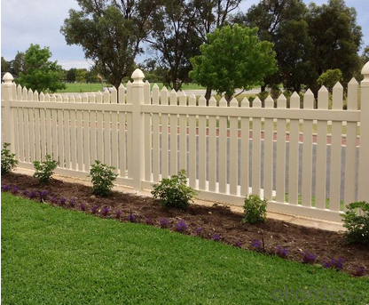 White Security PVC Fence for Beautiful Garden