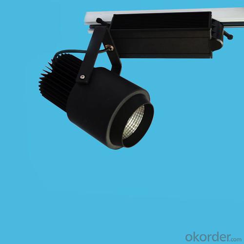 Black led cob track light 50W CE RoHs SAA Certification System 1