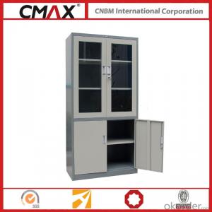 Filing Cabinet Full Height Cupboard with Glass Swing Door Cmax-Sc006