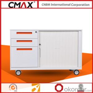 Office Metal Mobile Caddy Cabinet CMAX-RT-L-BBF System 1