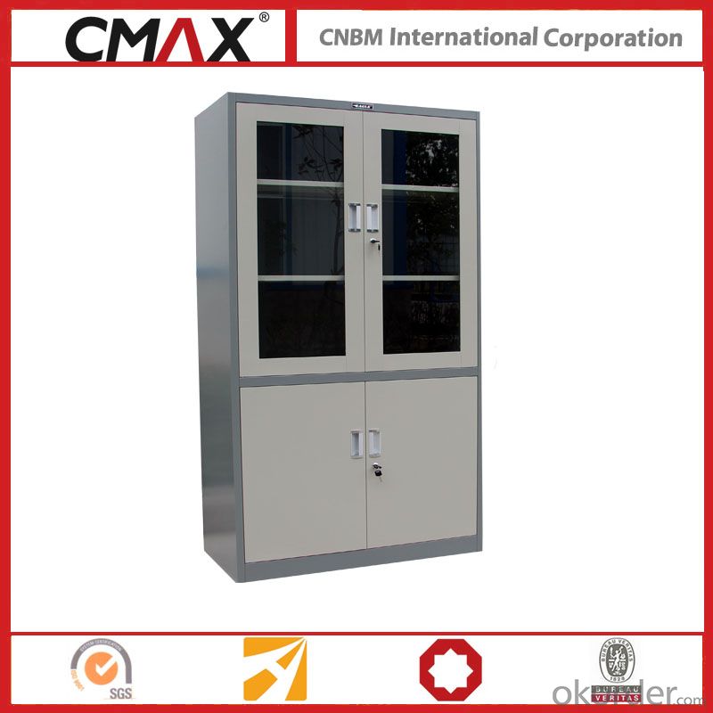 Filing Cabinet Full Height Cupboard with Glass Swing Door Cmax-Sc006