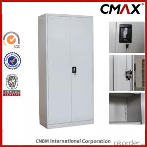 Filing Cabinet Full Height Cupboard Swing Door with 4 Shelves Cmax-Sc001