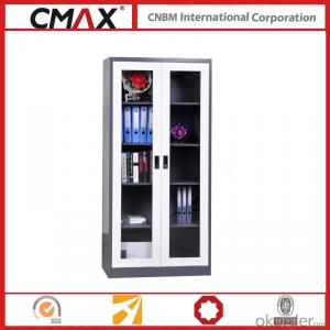 Filing Cabinet Full Height Cupboard with Glass Swing Door Cmax-Sc002 System 1
