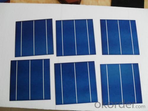 High Current Solar Cell 17.0% Polycrystalline Silicon Solar Cell Price System 1