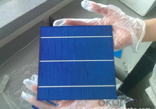 High Current Solar Cell 17.4% Polycrystalline Silicon Solar Cell Price System 1