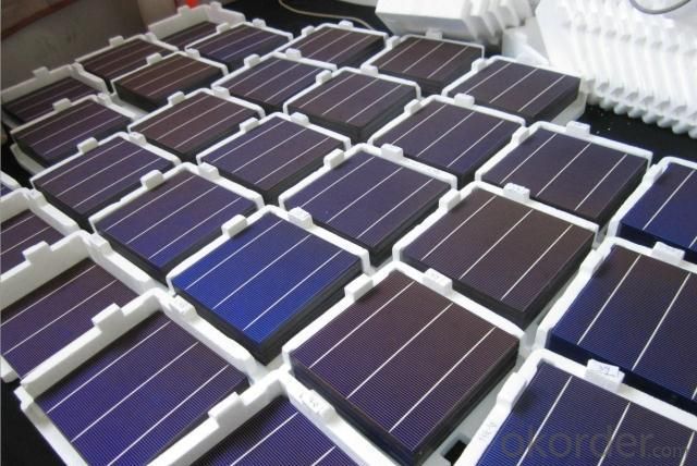 High Current Solar Cell 16.6% Polycrystalline Silicon Solar Cell Price System 1