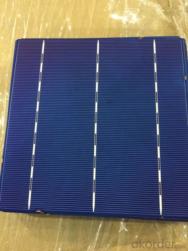 4.52W 3 BB A Grade Mono Solar Cell156mm with18.9-19% Efficiency approved by CE TUV