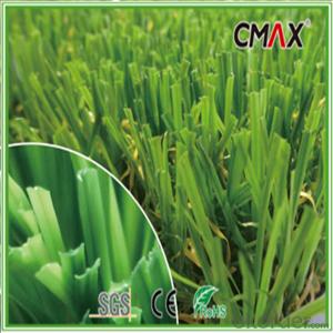Landscaping Grass with PE straight /PP curled Monofilament yarn System 1