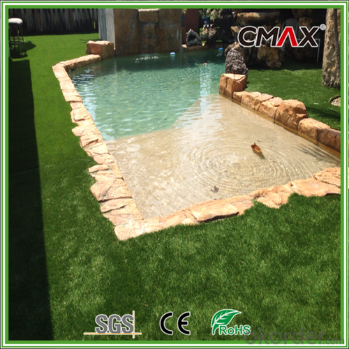 14000dtex U shape Landscaping Grass for Hotel,Luxury villas,Swimming pool System 1
