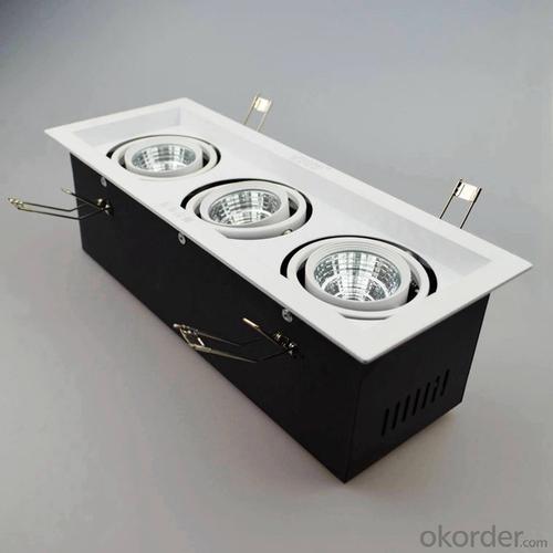 Led grille light dimmable 3pcs 30w cob led spotlight System 1