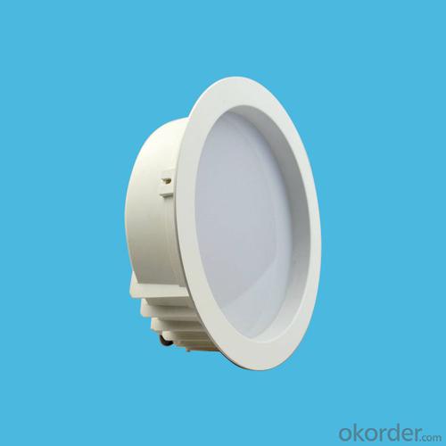 white plastic-aluminum housing led downlight 15W/18W/20W/24W AC 100-240V System 1