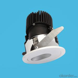 Adjustable angle Led COB Downlight 15W cut-out 78mm