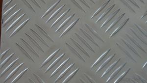 3003 H122 Anti-slip 3/5Bars Embossed Diamond Aluminum Plate