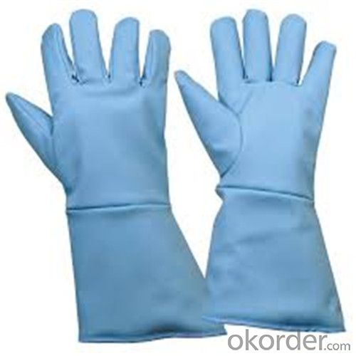 Low Temperature Resistant Leather Cryogenic Gloves LN2 System 1