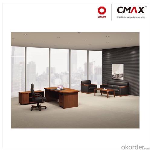 Executive Office Table with Veneer Finish CMAX-YDK624A System 1