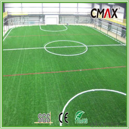 S Shape Yarn 50mm Height Soccer Football Artificial Grass System 1