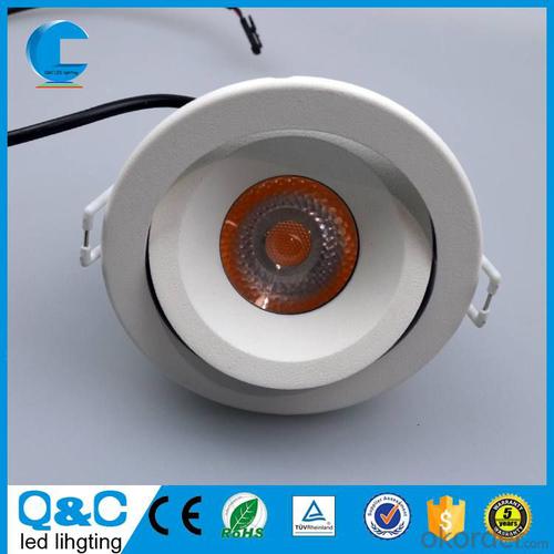 IP65 COB LED Downlight 10w round & square shape adjustable  cutout 85mm height 54mm System 1