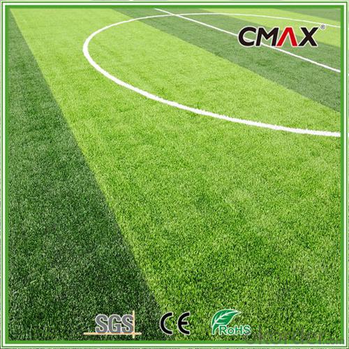 5/8 Inch U-shape Soccer Artificial Grass Apple Green with 50mm Height Carpet System 1