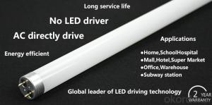 AC drive LED T8 tube Super long service life high luminance System 1