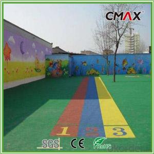 Environmental Friendly Colorful Artificial Grass for Kindergarten System 1