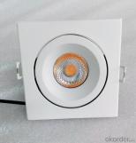 IP65 COB LED Downlight 10w round & square shape adjustable  cutout 85mm height 54mm