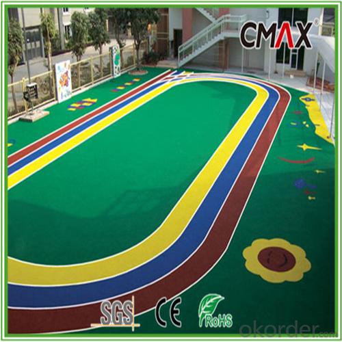 U.V. Resistance PE Monofilament yarn & PP Curly Yarn Soft-Feeling Artificial Lawn for Schools System 1