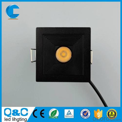 1w2w3w round & square shape led cob downlight for cabinet lighting System 1