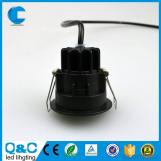 1w2w3w round & square shape led cob downlight for cabinet lighting