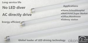 4' Led Tubes high luminous efficacy AC directly drive System 1